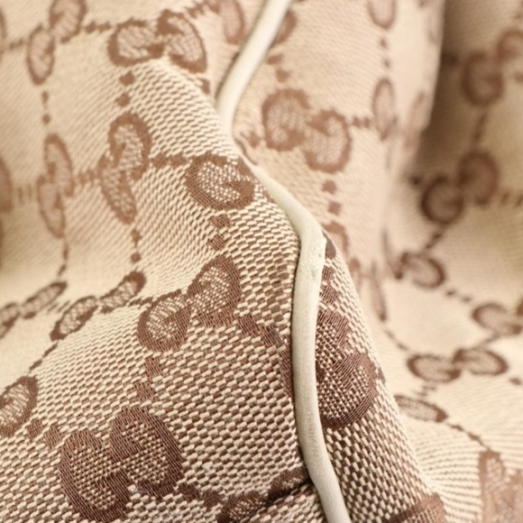 GUCCI SUKEY LOGO CANVAS SUPREME SHOULDER TOTE BAG - Picture 10 of 13